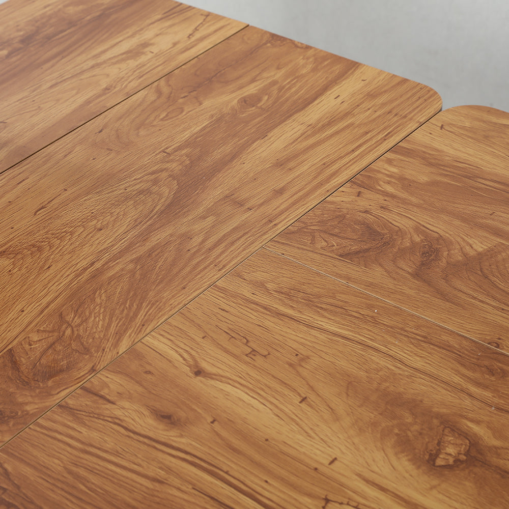 160 x 120cm L-förmiger Stehschreibtisch, verstellbarer elektrischer Sitz- und Stehpult für Zuhause und Büro mit Monitorständer und Schublade, Eiche