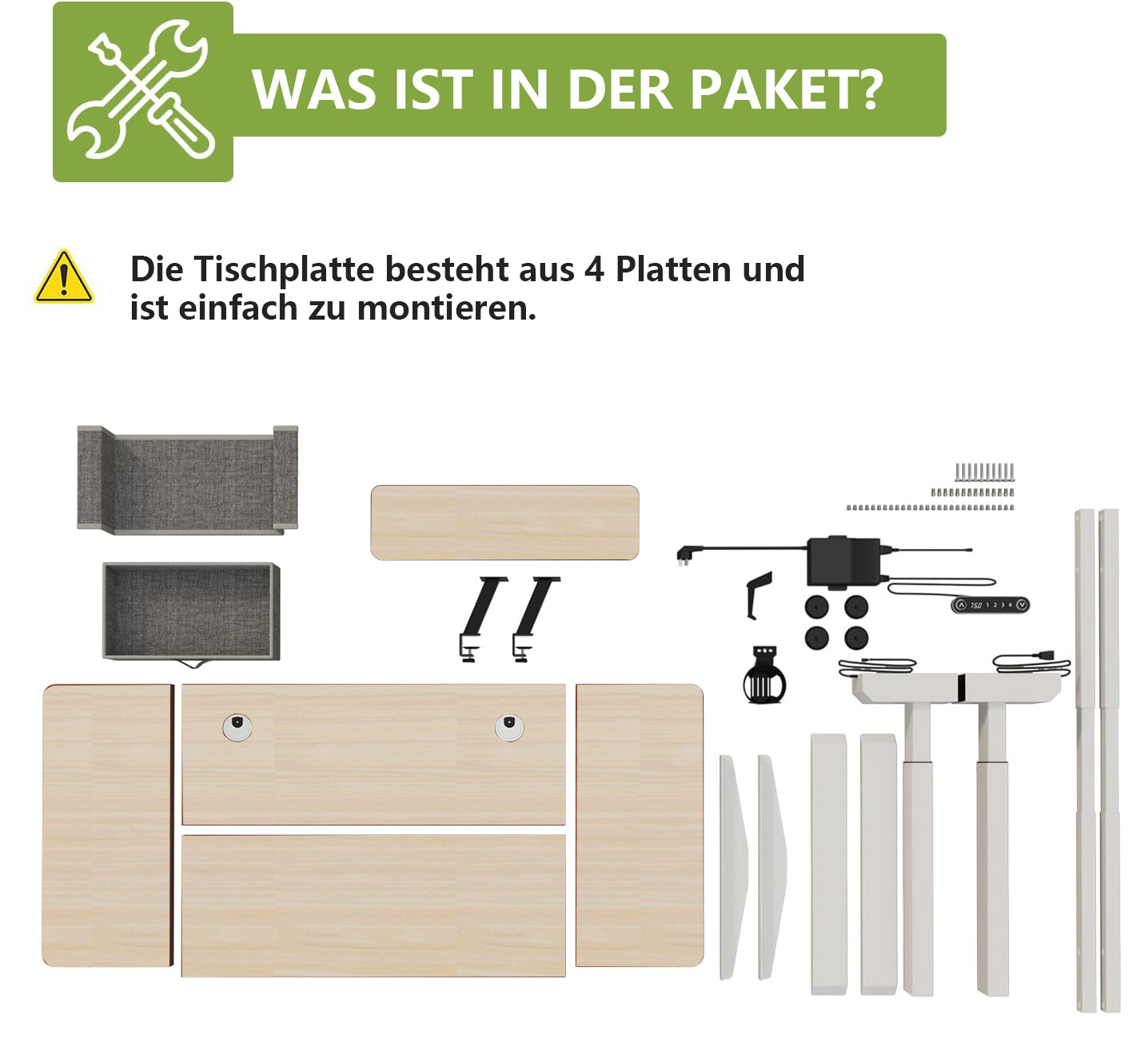140(160) x 76 cm höhenverstellbarer elektrischer Sitz- und Stehständer für Zuhause und Büro mit Monitorständer und Schublade
