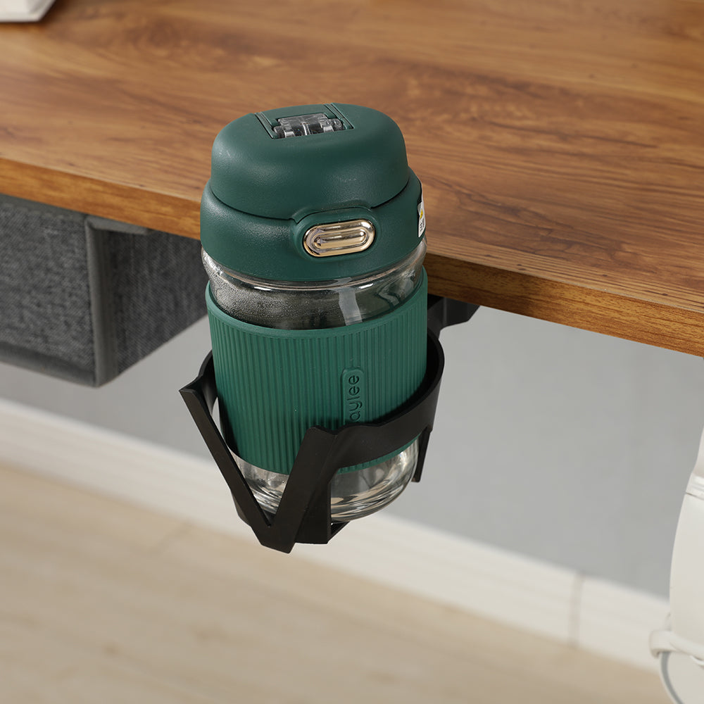 160 x 120cm L-förmiger Stehschreibtisch, verstellbarer elektrischer Sitz- und Stehpult für Zuhause und Büro mit Monitorständer und Schublade, Eiche