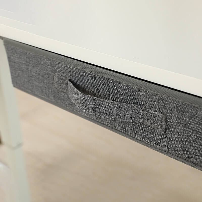 160 x 120cm L-förmiger Stehschreibtisch, verstellbarer elektrischer Sitz- und Stehpult für Zuhause und Büro mit Monitorständer und Schublade, Eiche