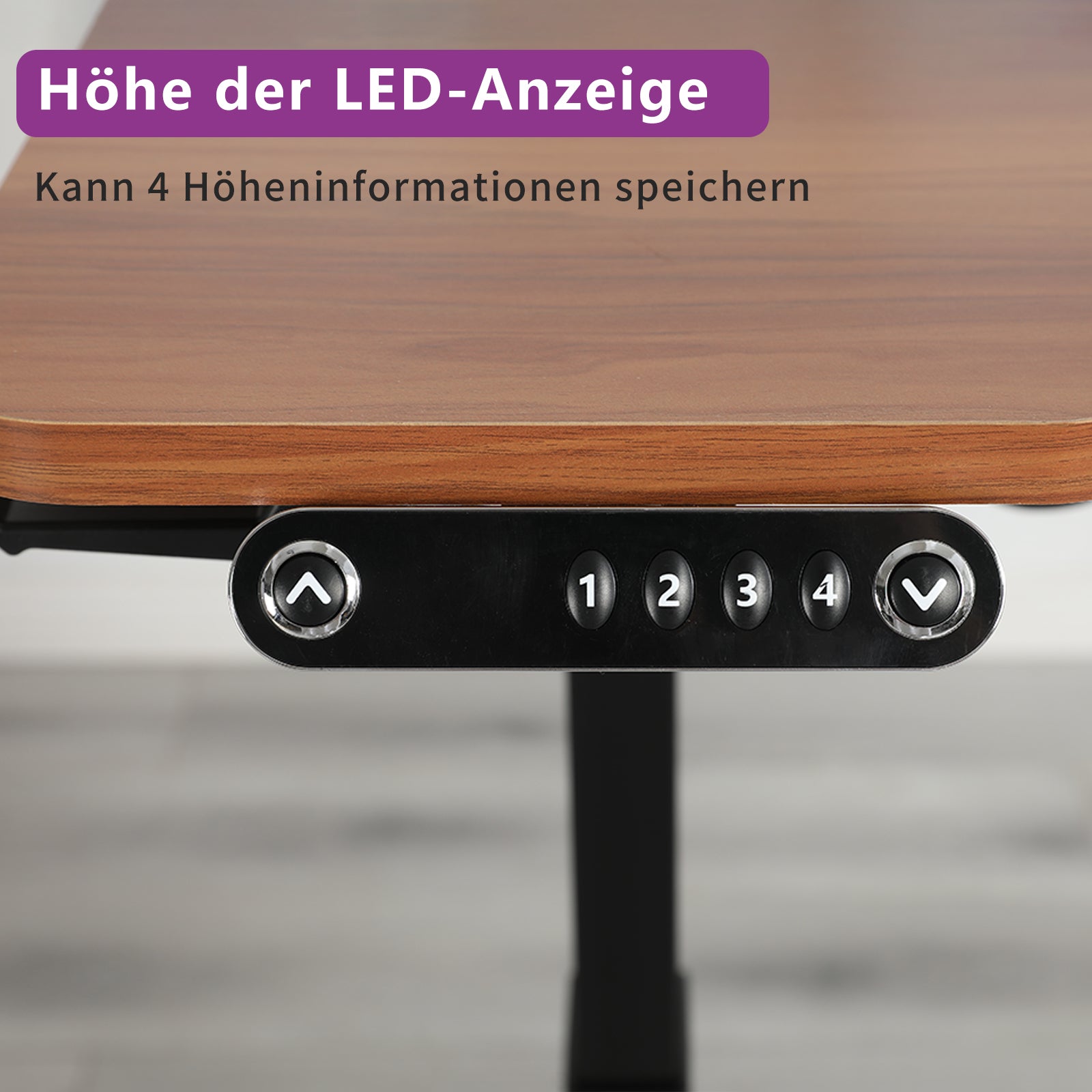 160 x 120cm L-förmiger Stehschreibtisch, verstellbarer elektrischer Sitz- und Stehpult für Zuhause und Büro mit Monitorständer und Schublade, Eiche