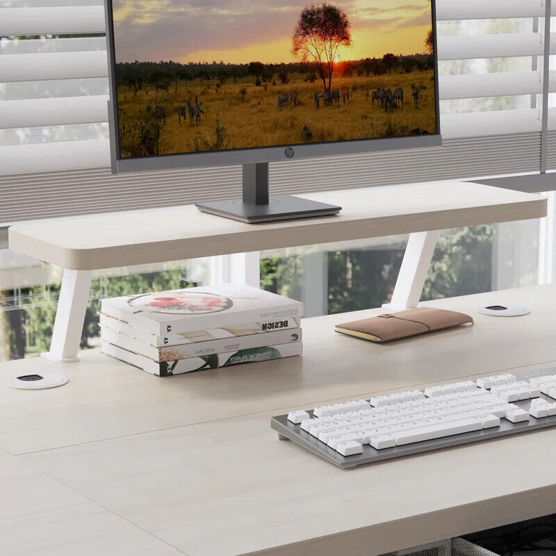 63" x 30" L-Shaped Standing Desk Adjustable Electric Sit and Stand for Home & Office with Monitor Stand and Drawer, Oak