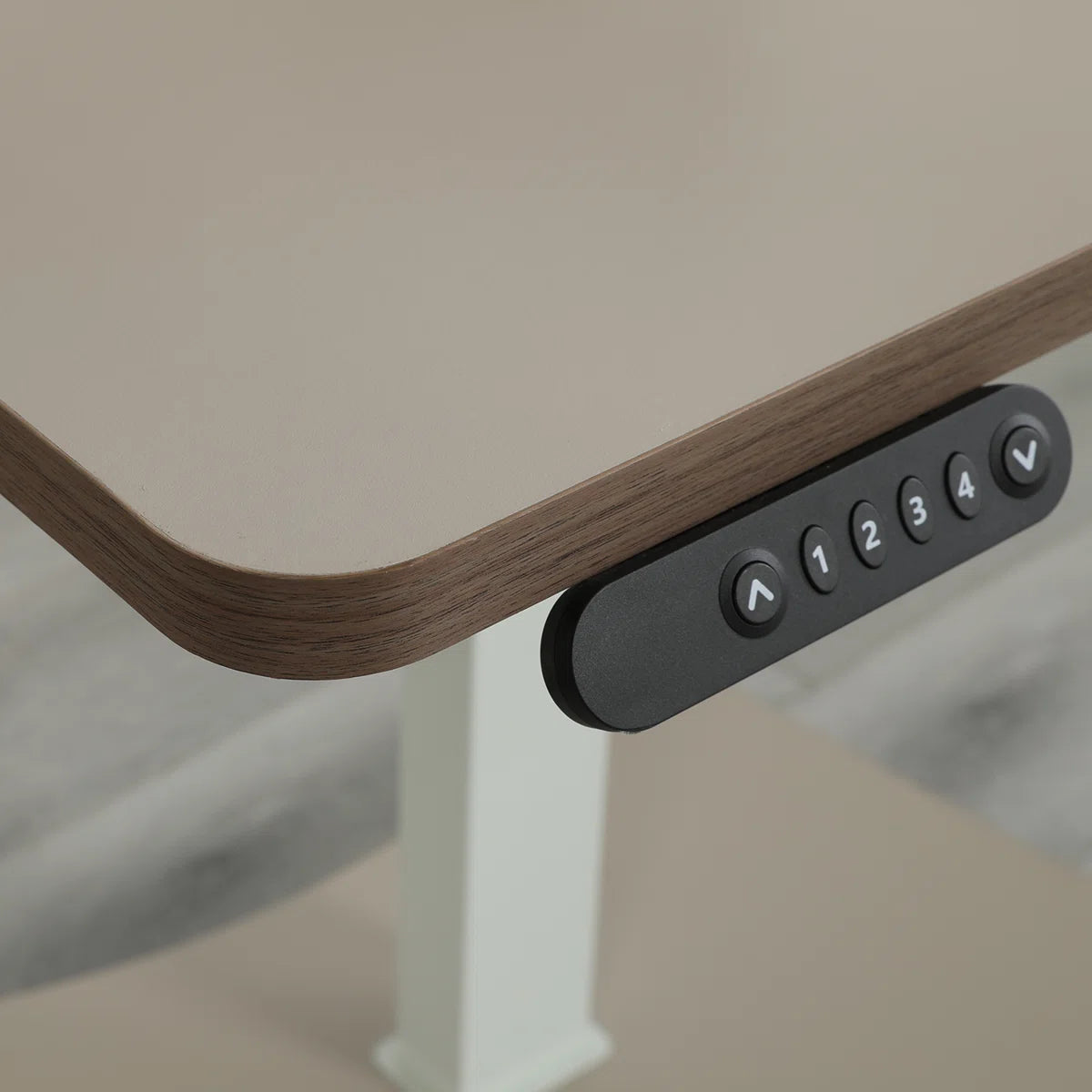 80cm Runder elektrisch höhenverstellbarer Stehschreibtisch