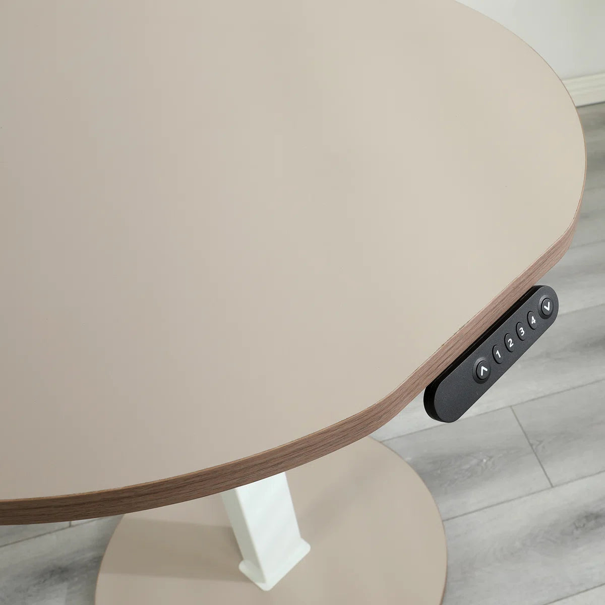 80cm Runder elektrisch höhenverstellbarer Stehschreibtisch