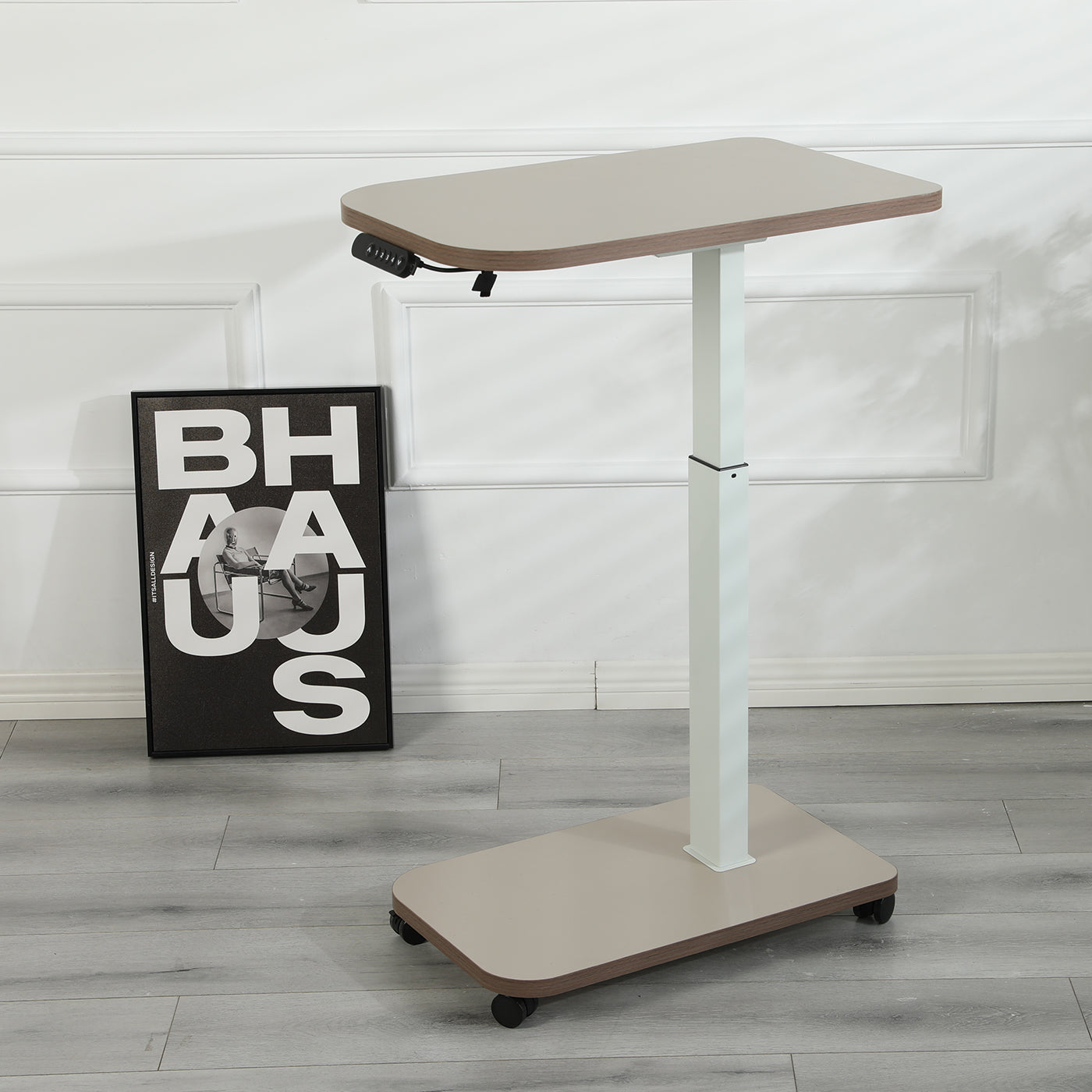 80cm Runder elektrisch höhenverstellbarer Stehschreibtisch