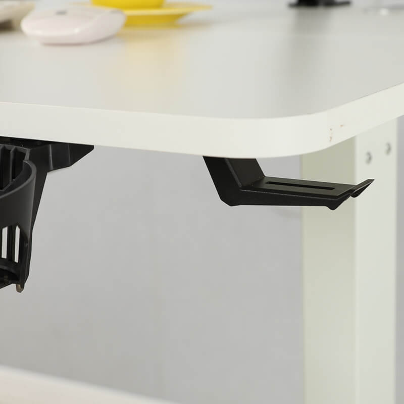63" x 30" L-Shaped Standing Desk Adjustable Electric Sit and Stand for Home & Office with Monitor Stand and Drawer, Oak