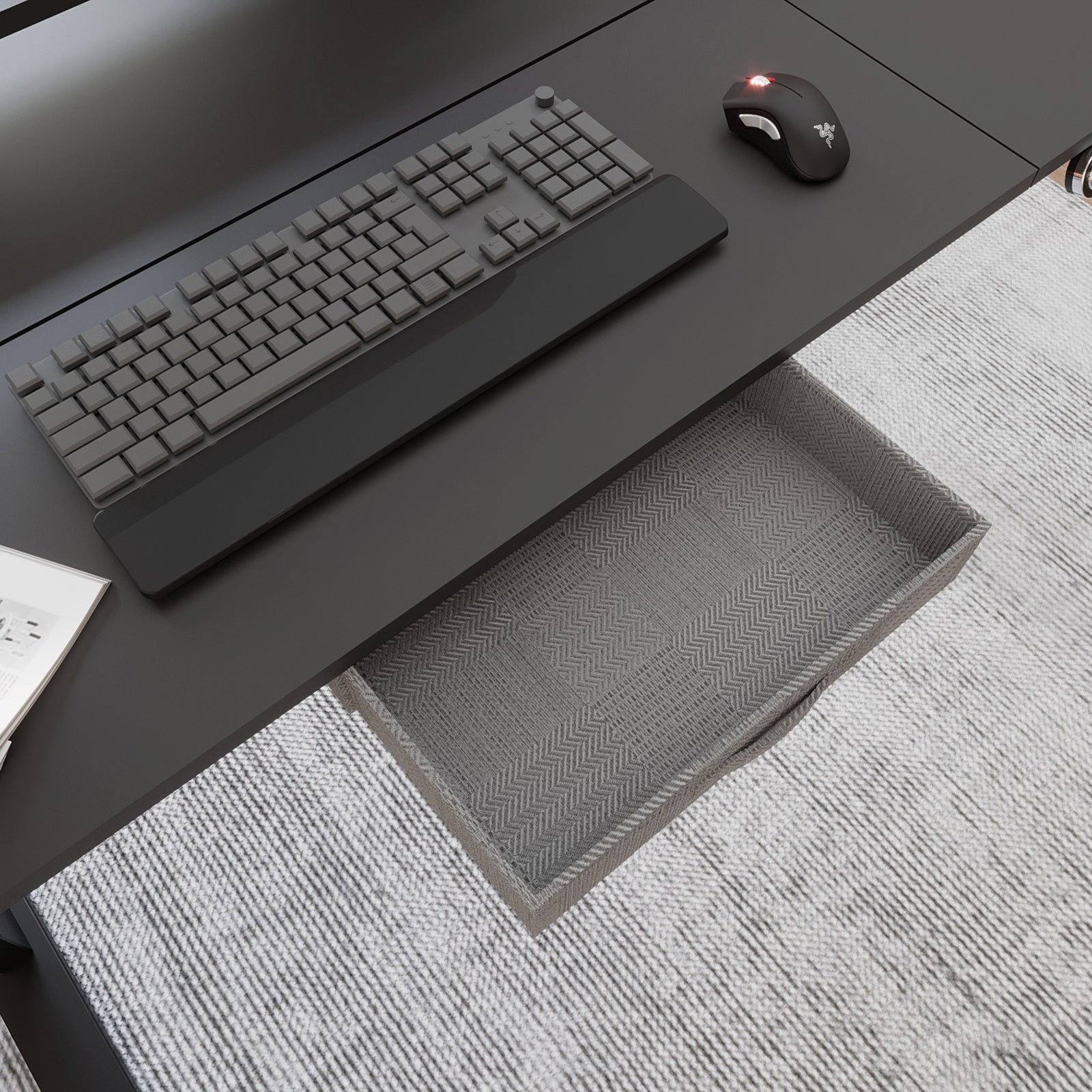 63" x 30" L-Shaped Standing Desk Adjustable Electric Sit and Stand for Home & Office with Monitor Stand and Drawer, Oak