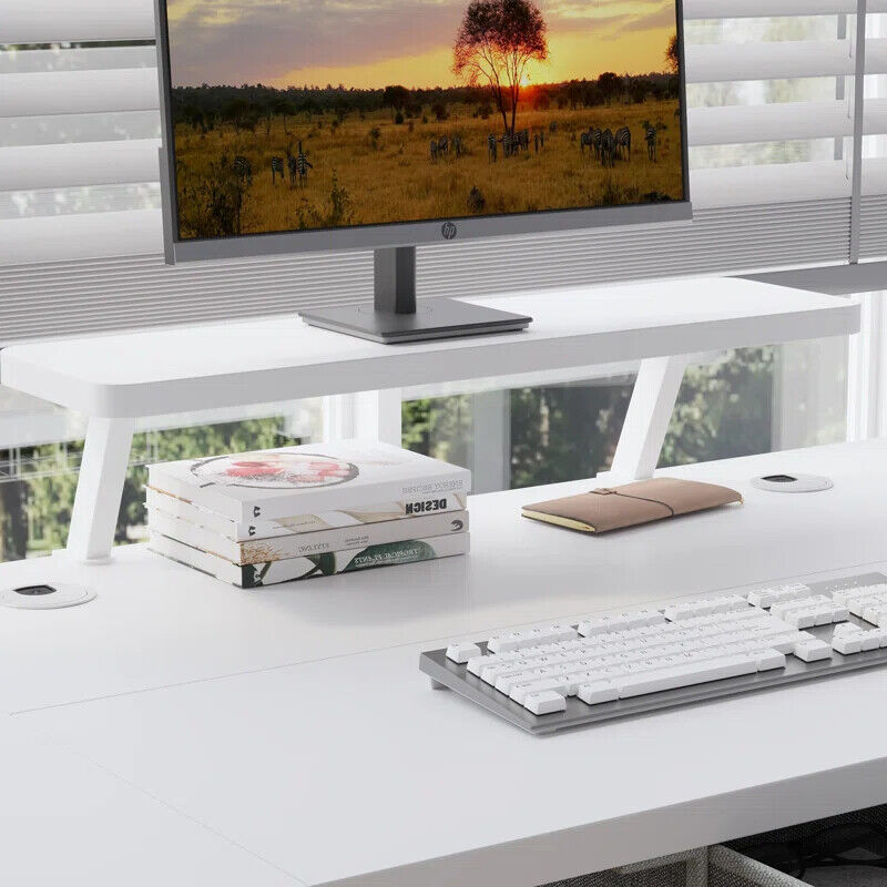63" x 30" L-Shaped Standing Desk Adjustable Electric Sit and Stand for Home & Office with Monitor Stand and Drawer, Oak